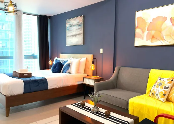 Apartamento Free Welcome Breakfast, Bgc 1br, 300mbps Fiber, Steps To Mitsukoshi & Uptown, 19c